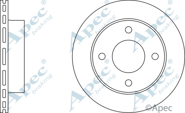 APEC BRAKING Тормозной диск DSK235